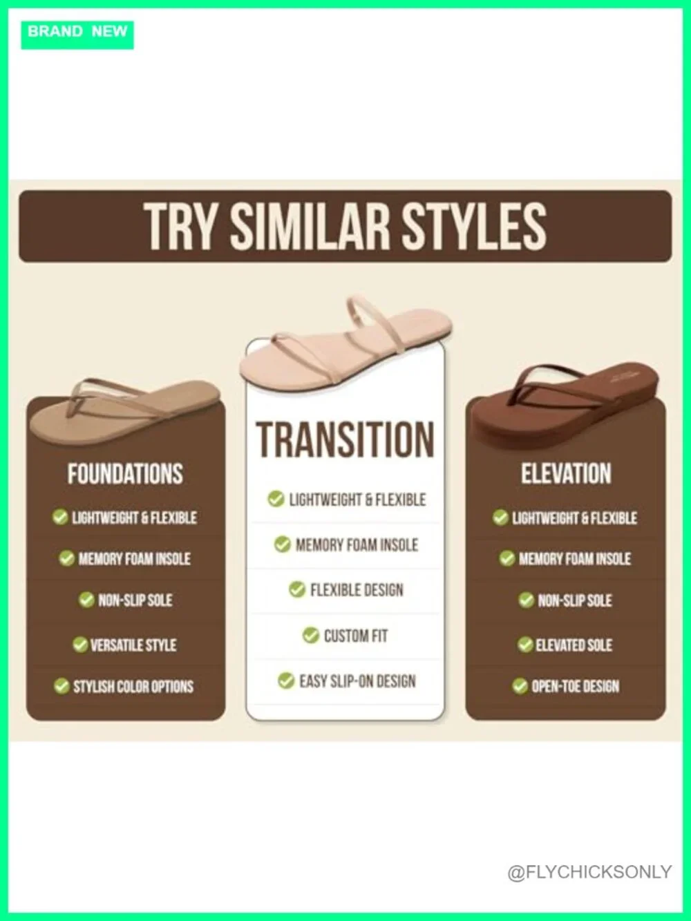 Slide Sandals with Memory Foam Insole Non-Slip Sole Lightweight